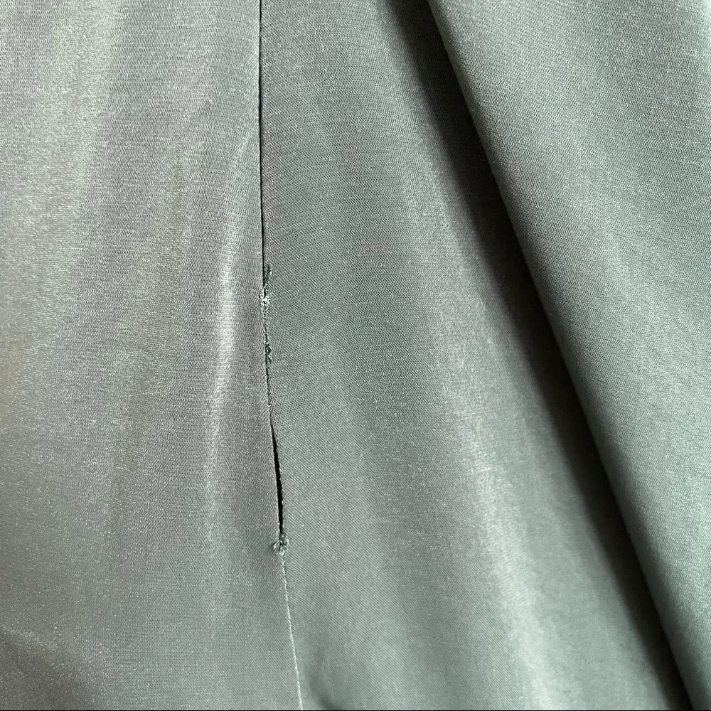 Superdown Sarah Side Tie Dress in Forest Green Small *please note condition - Picture 8 of 11